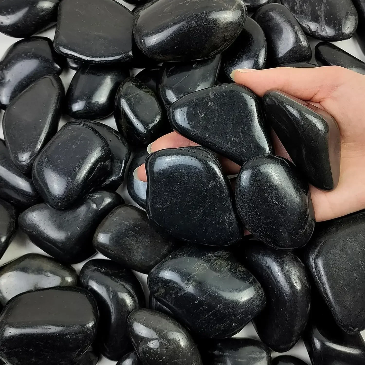 Aquarium Decoration Rock - Peyzaj düzenlemesi için 40 lbs Siyah