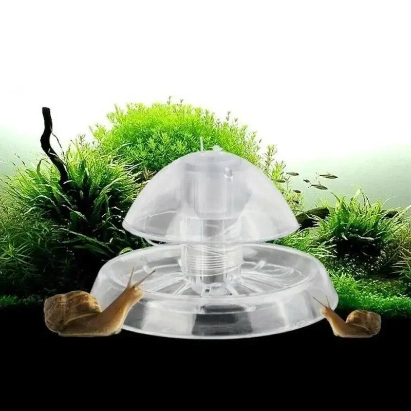 Aquarium Fish Farm - 2026 Yeni 6/8CM Şeffaf Plastik Salyangoz