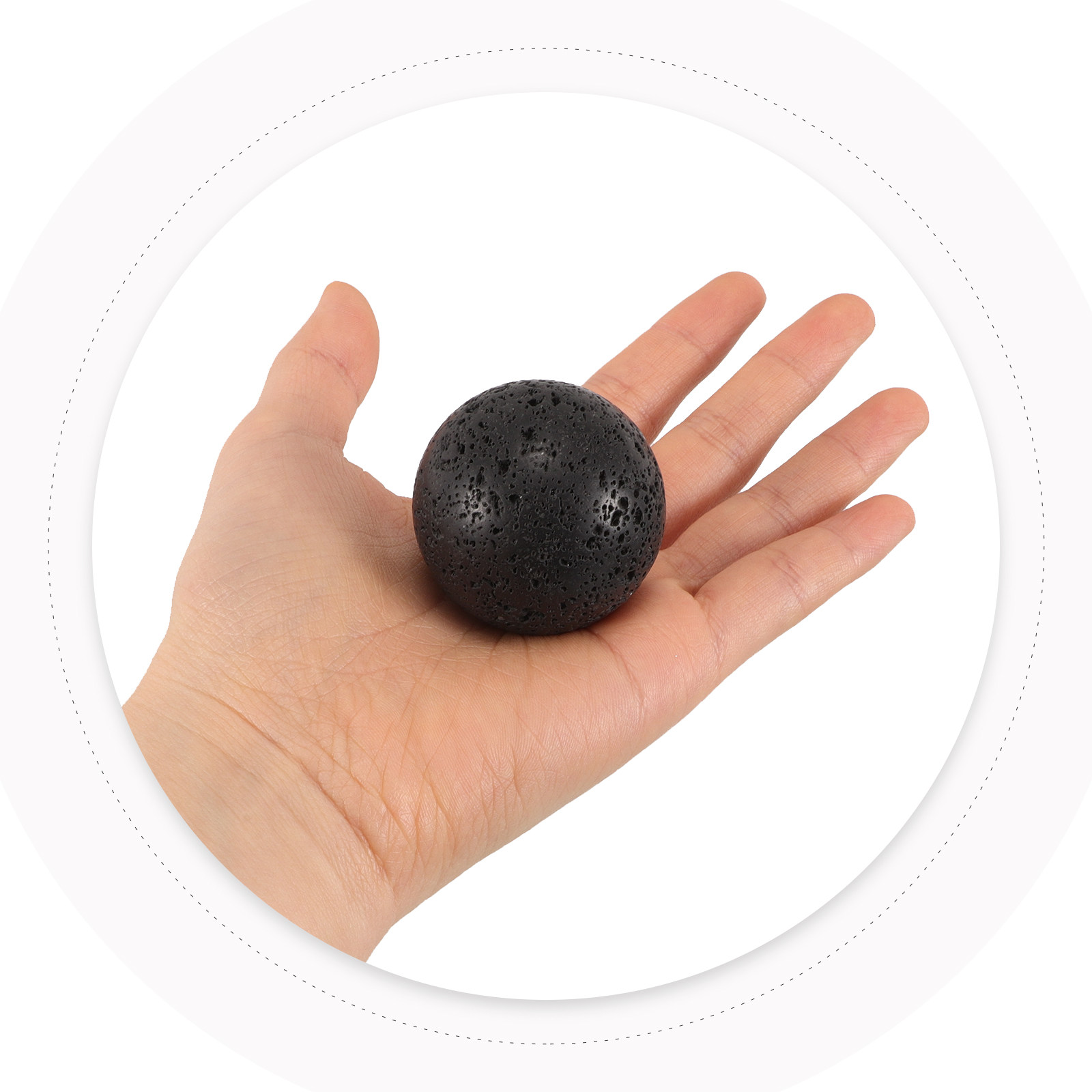 Aquarium Decoration Rock - Doğal Volkanik Taş Küre Cilalı Lav