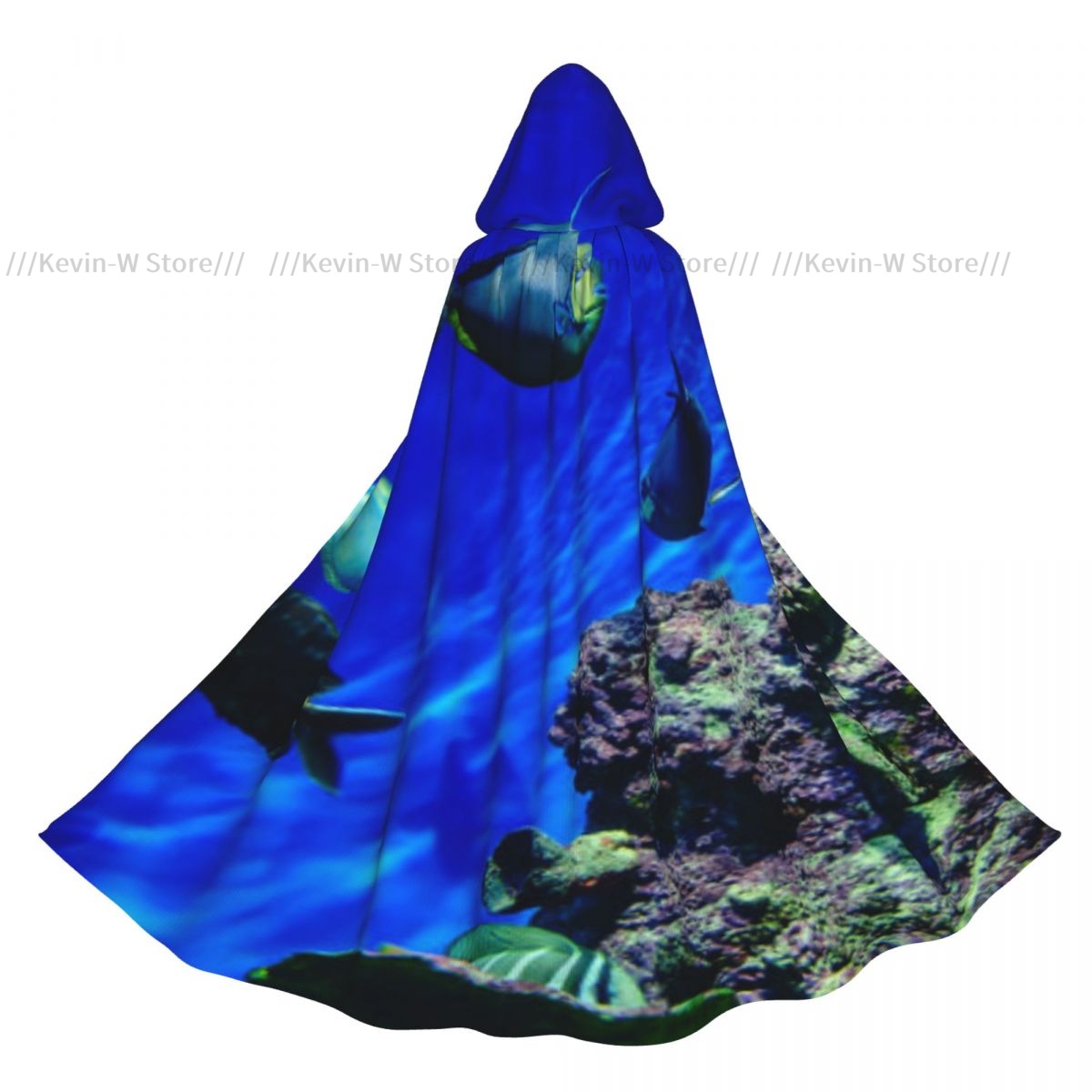 Aquarium Queen Fish - Unisex Cadı Partisi Çift Taraflı Kapşonlu