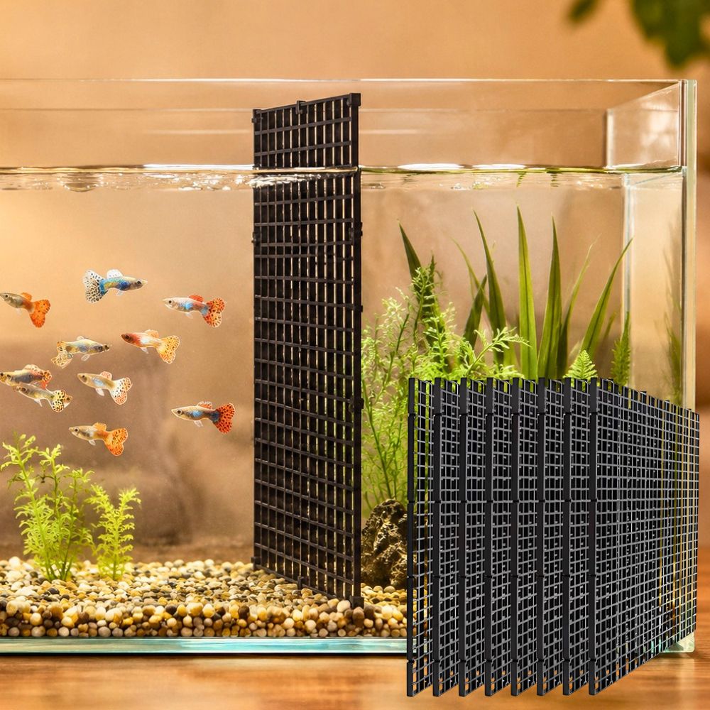 Aquarium Fish Elevator - 14 adet Siyah Plastik Akvaryum Izgara