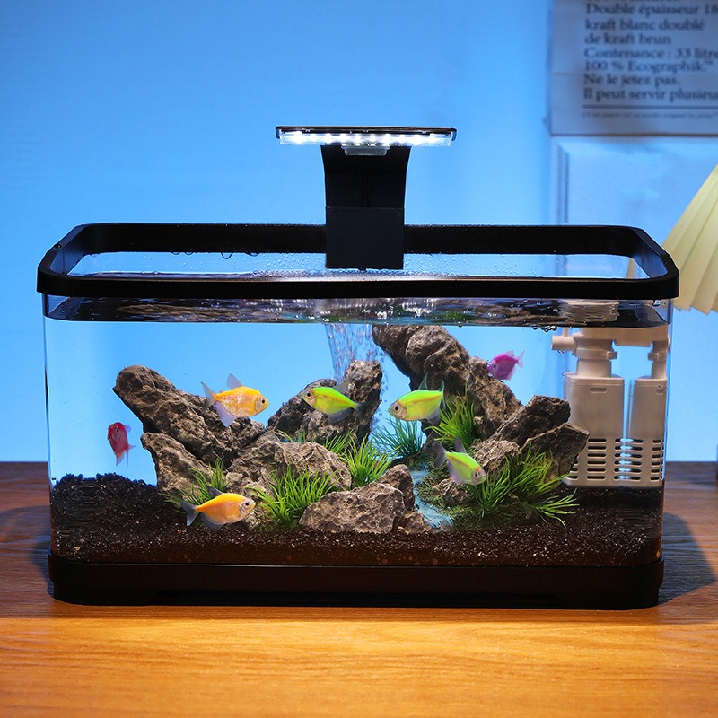 Fish Aquarium Home - Masaüstü akvaryum sirkülasyon filtresi, sessiz ekolojik