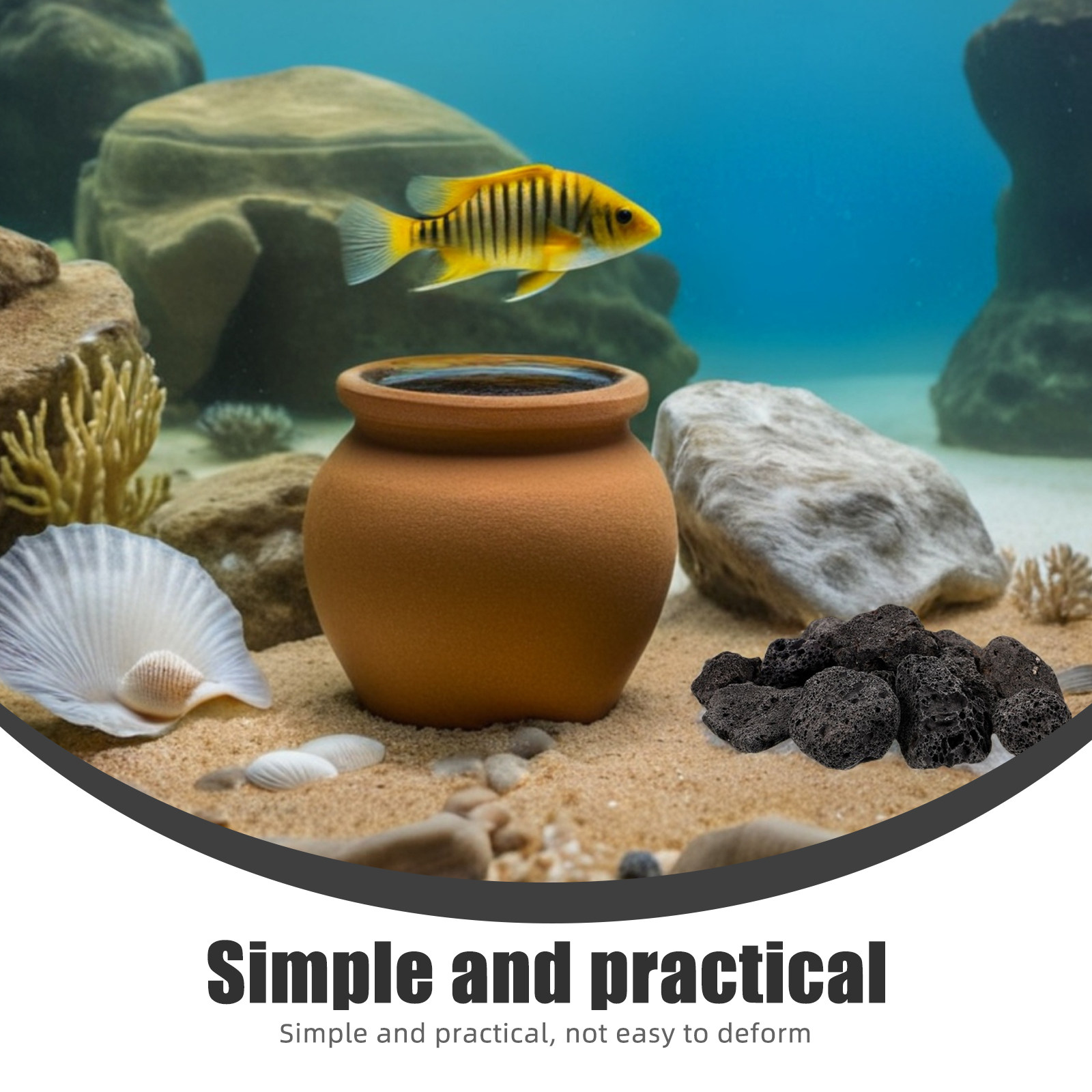 1 paket doğal volkanik taşlar  - Aquarium Decoration Rock incelemesi ve fiyatı